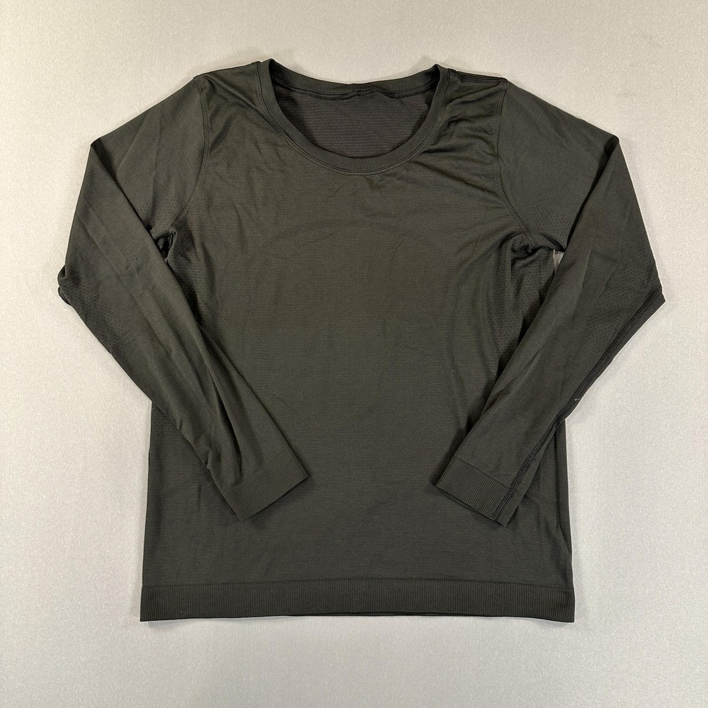 Lululemon Shirt Womens Apx:Small Gray Swiftly Tech Long Sleeve Athletic Running